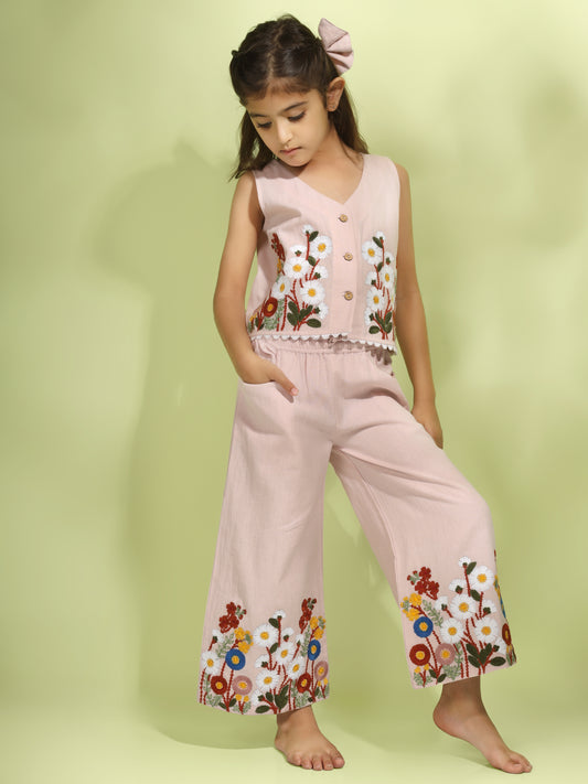 Jiyara Embroidered Jacket with Pants