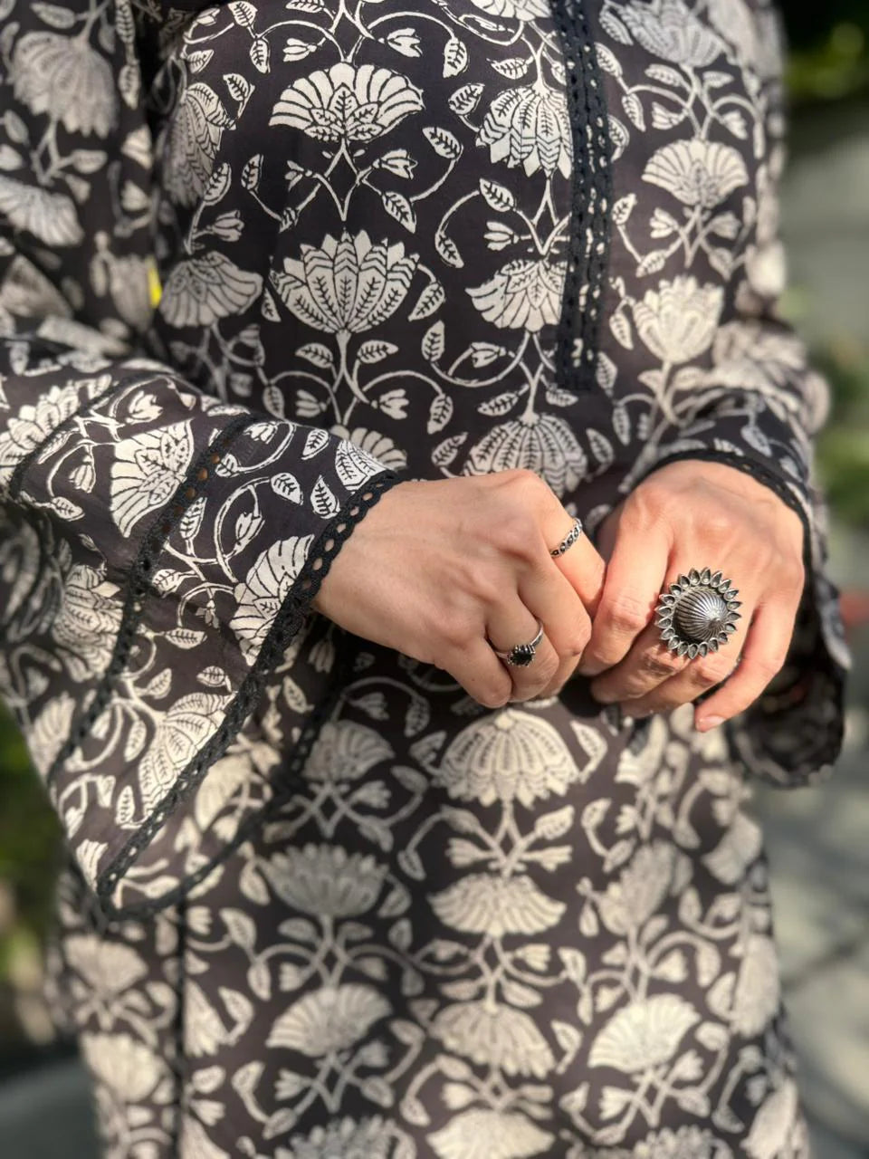 Pure Cotton Hand Block Printed Farshi Kurta Set