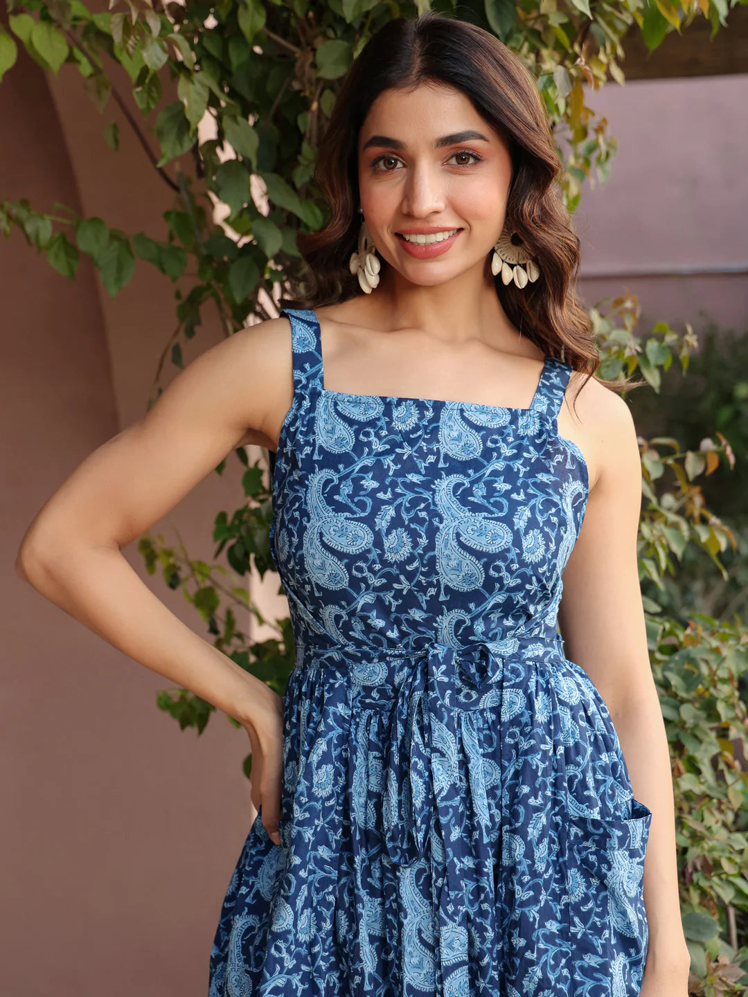 blue paisley wrap dress Sosandar Blue Paisley Print Ruffle Hem Wrap Dress