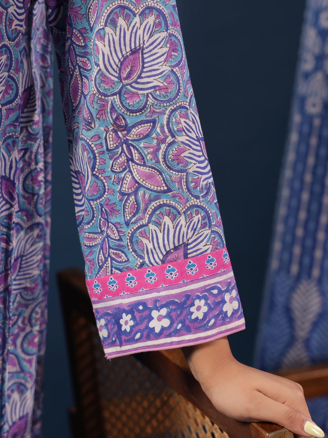 Purple Printed Dress