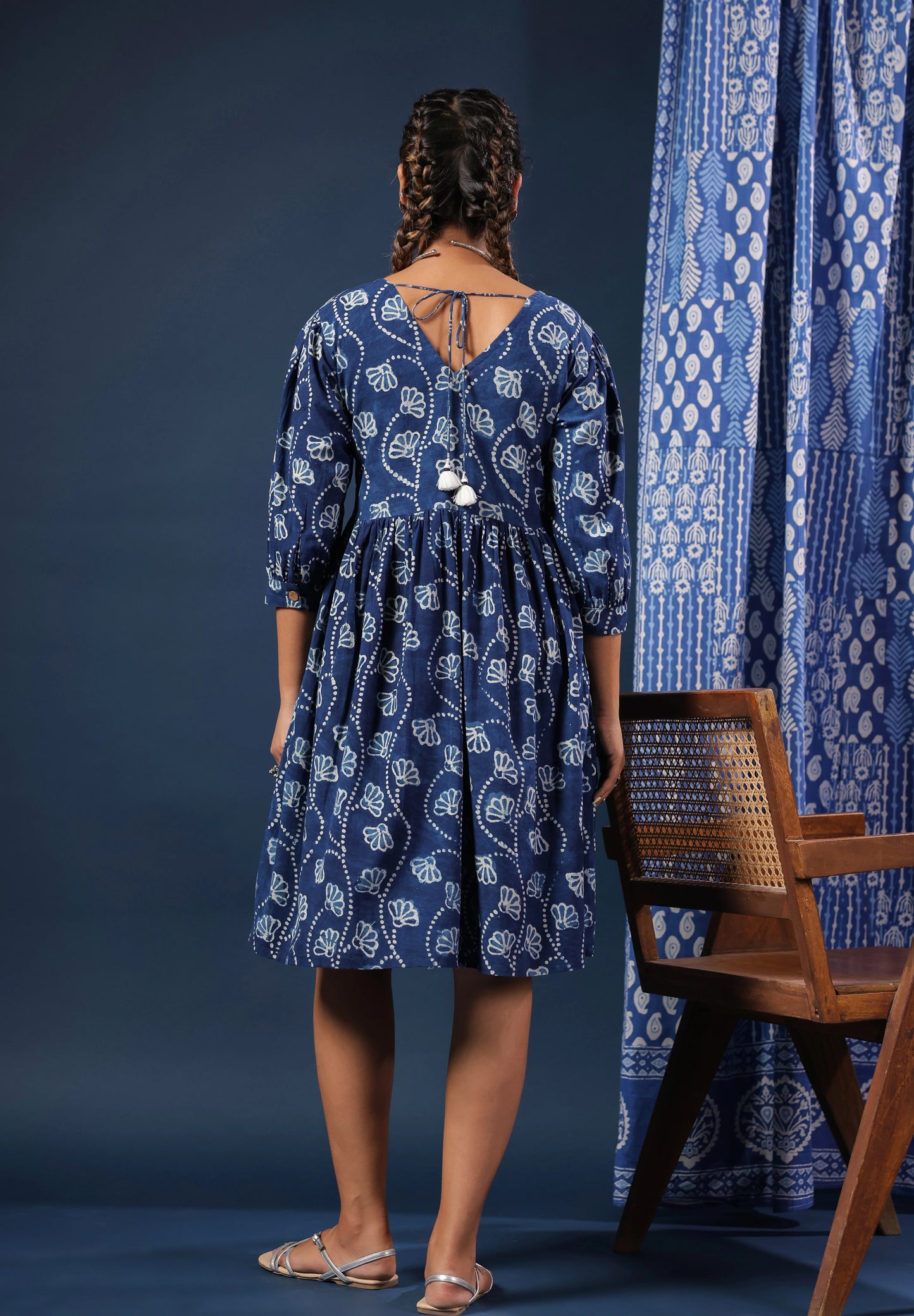 Dabu Printed Cotton Summer Dress