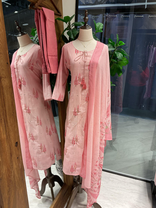 Rose Pink Suit Set