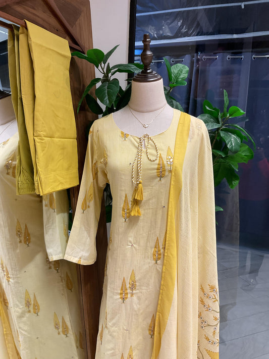 Pastel Yellow Suit Set