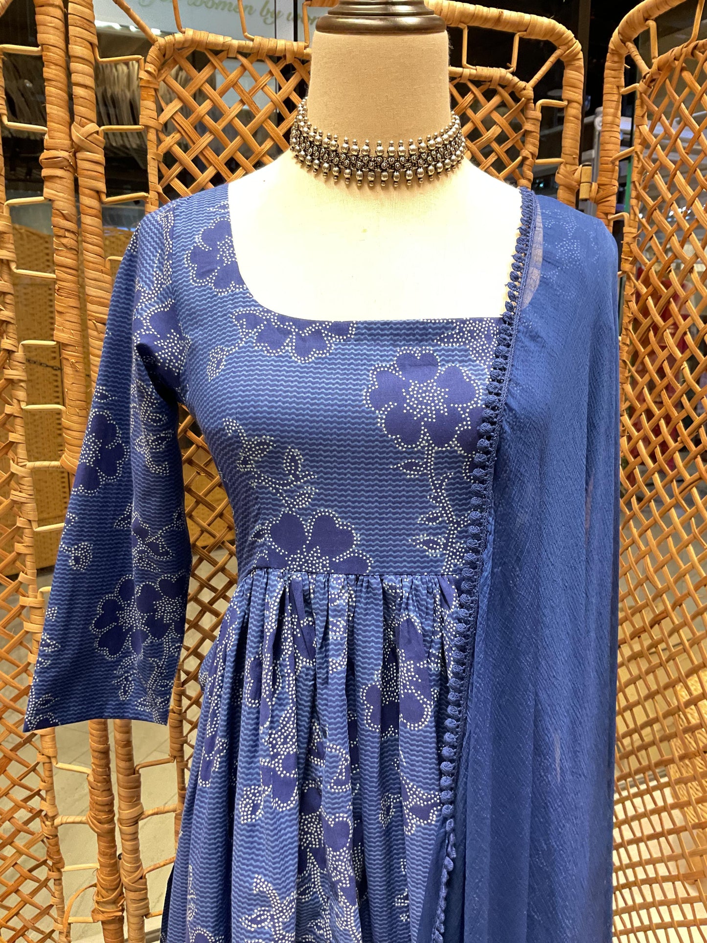 Royal Blue Sleeved Nyra Suit