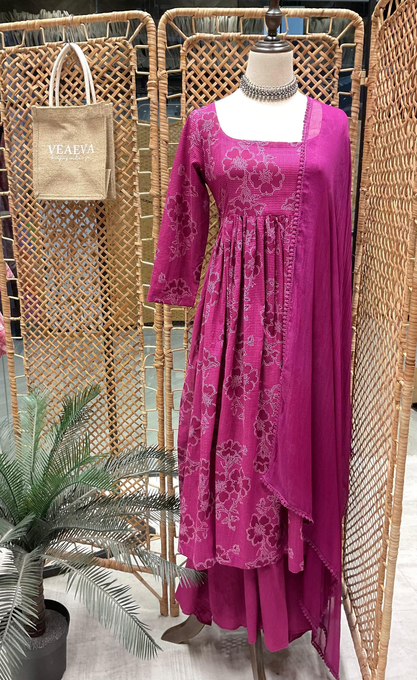 Purple Sleeved Nyra Suit