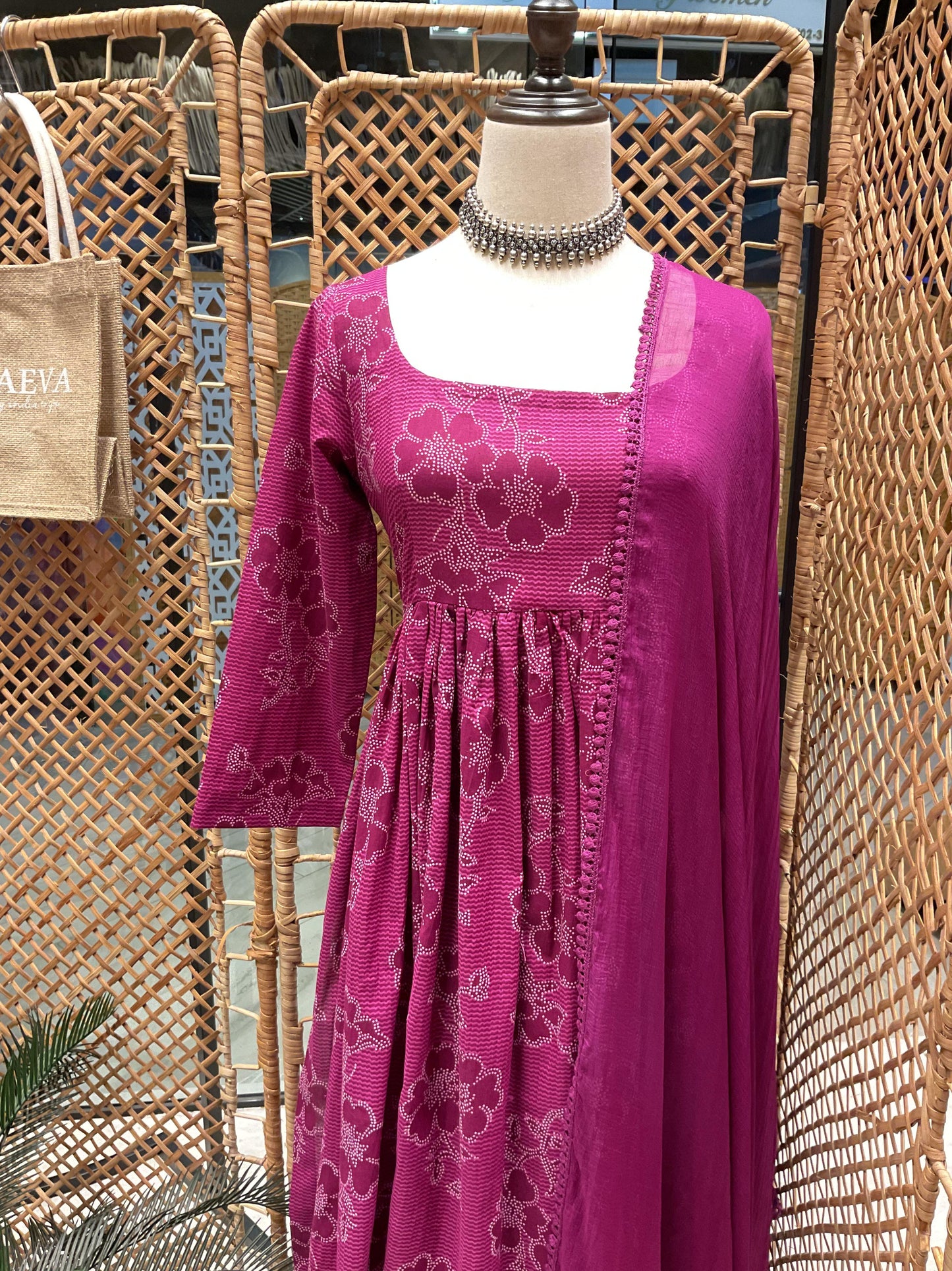 Purple Sleeved Nyra Suit