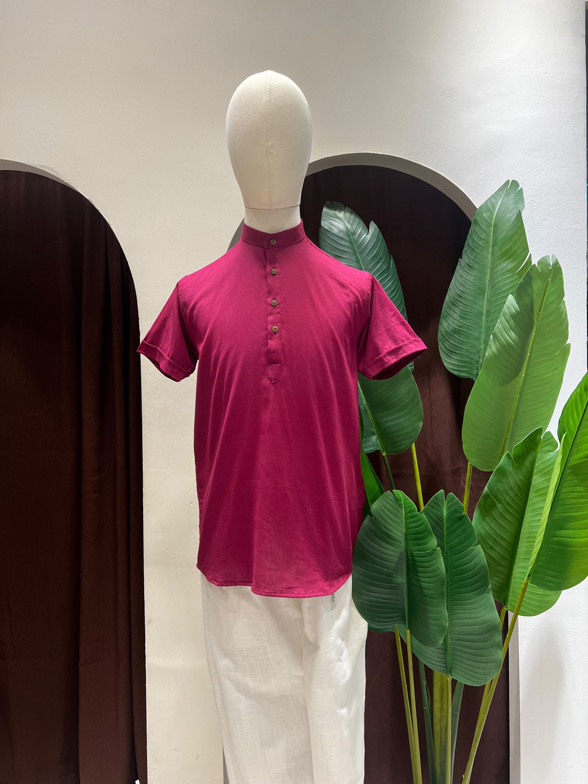 Dark Purple Kurta without pocket