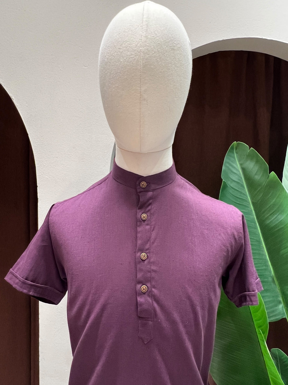 Purple Kurta without pocket